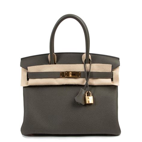 hermes birkin vert de gris|HERMES Togo Birkin 30 Vert De Gris .